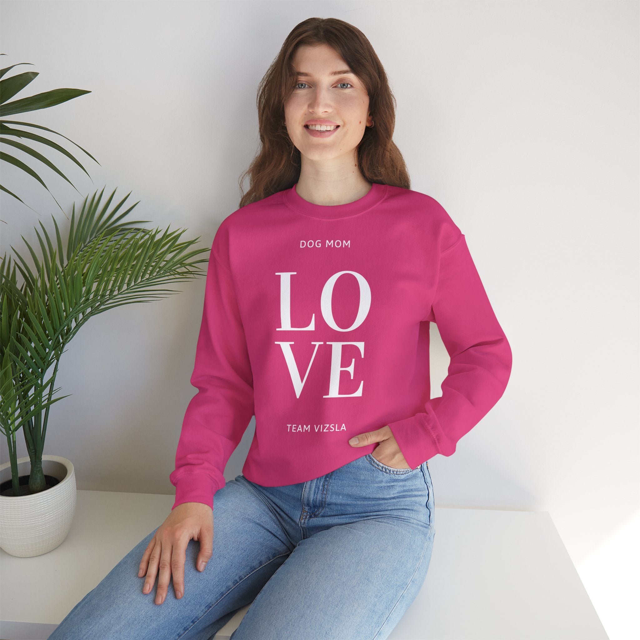 LOVE Sweatshirt – Team Vizsla Pullover für Vizslaliebhaber