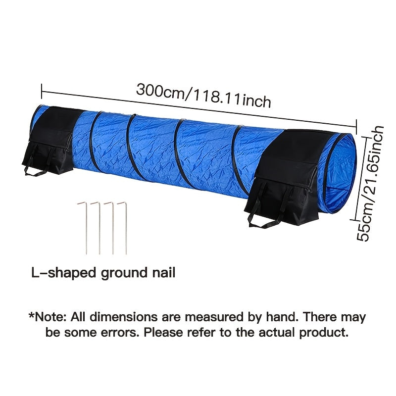 NNETM Foldable Dog Agility Training Tunnel-4
