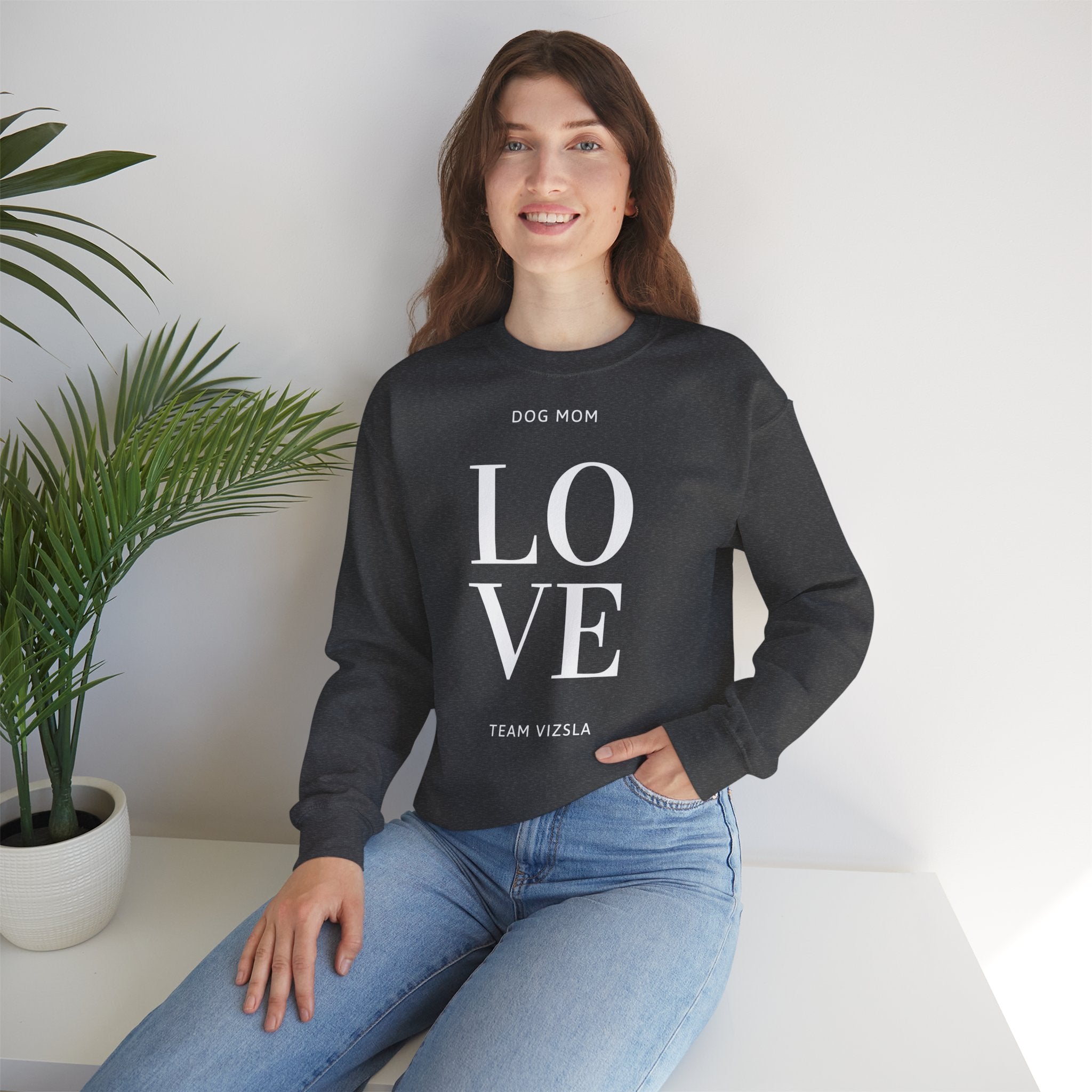 LOVE Sweatshirt – Team Vizsla Pullover für Vizslaliebhaber