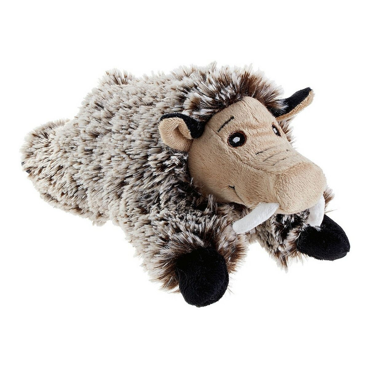 HUNTER – Kuschelschwein aus weichem Stoff (Grau/Braun, 28 cm)-0