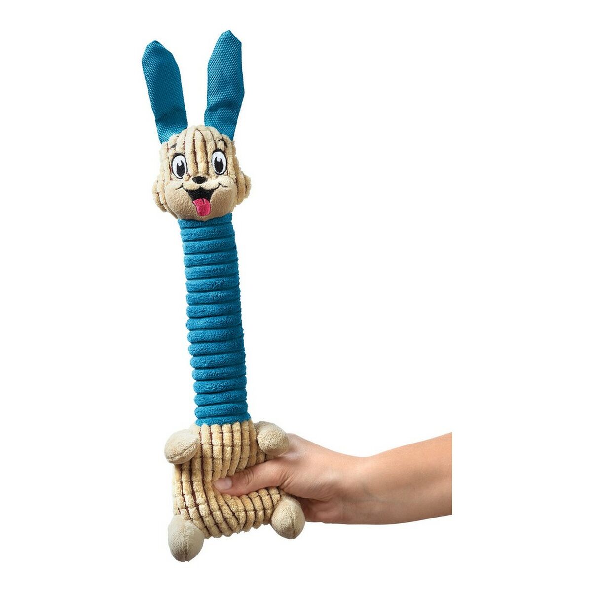 Interaktiver HUNTER Kuschel-Hase für Hunde (Türkis, 38 cm)-2