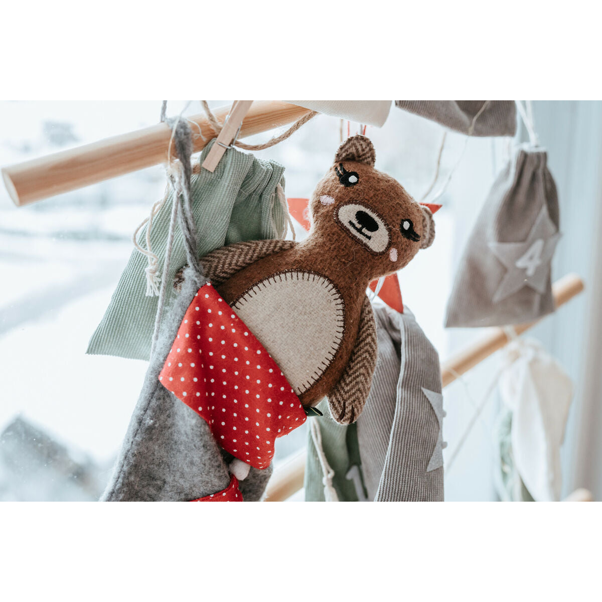 HUNTER Kuscheltier Bär – Nachhaltig & liebevoll (20 cm, Braun)-3