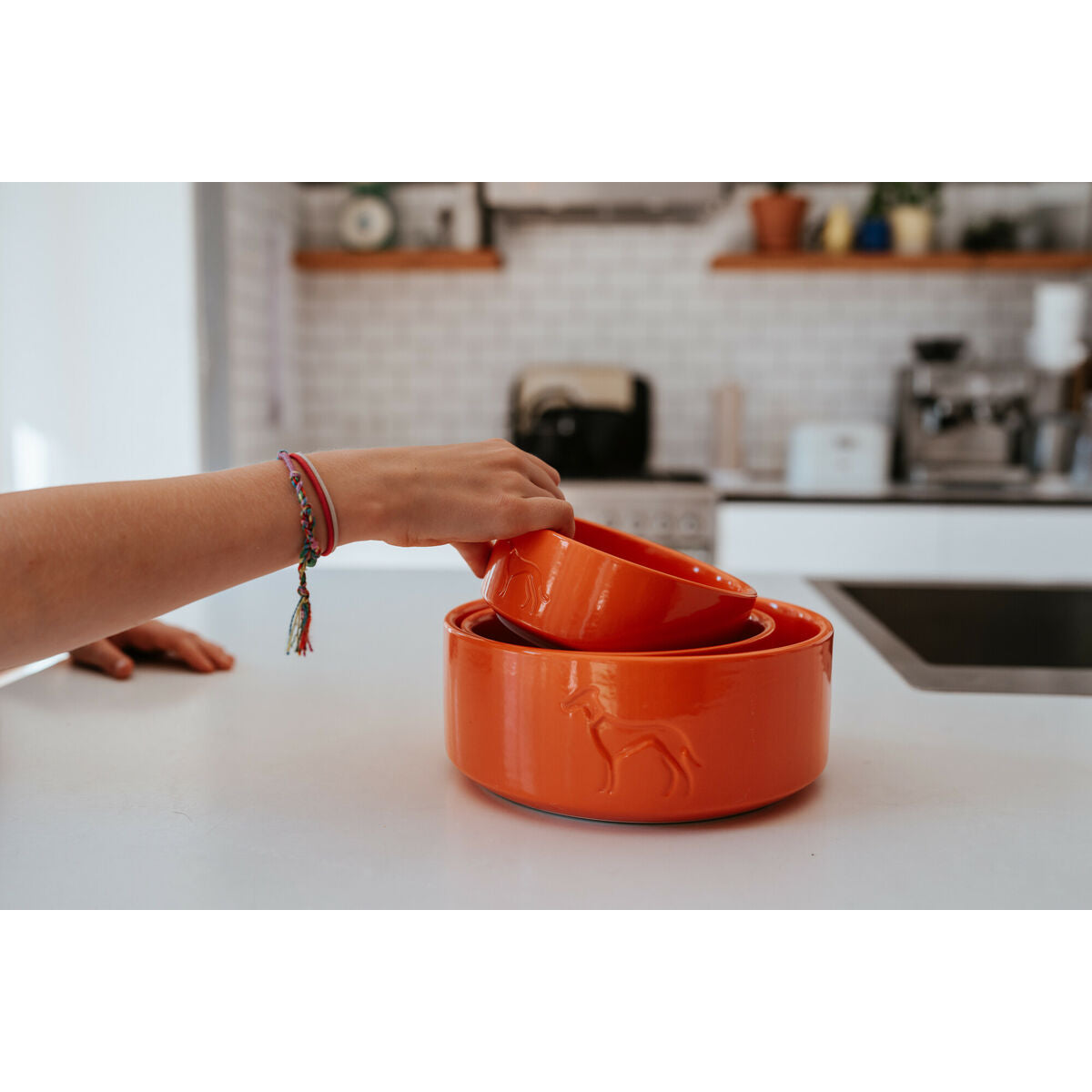 HUNTER Keramik-Napf Osby Farbe orange, Größe 1100 ml-1