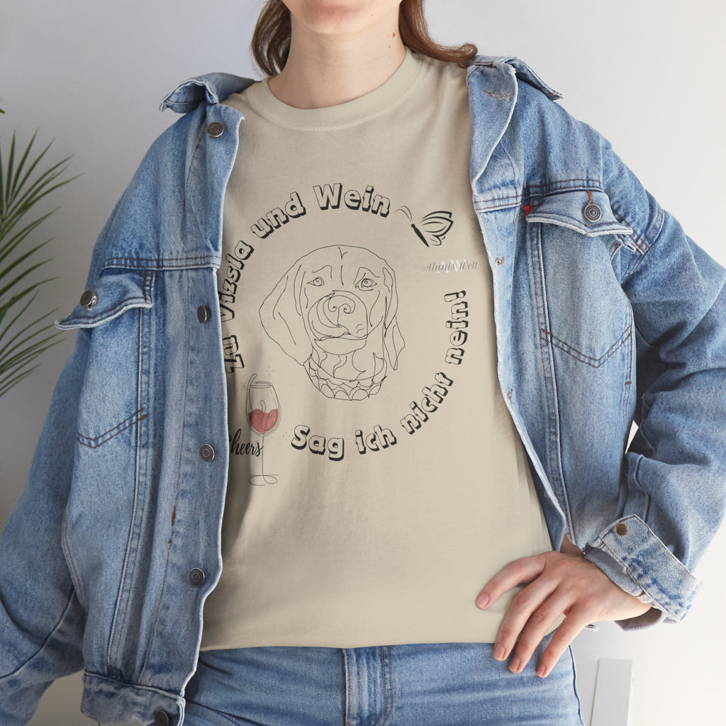 Zu Vizsla und Wein Version2 / Unisex Shirt