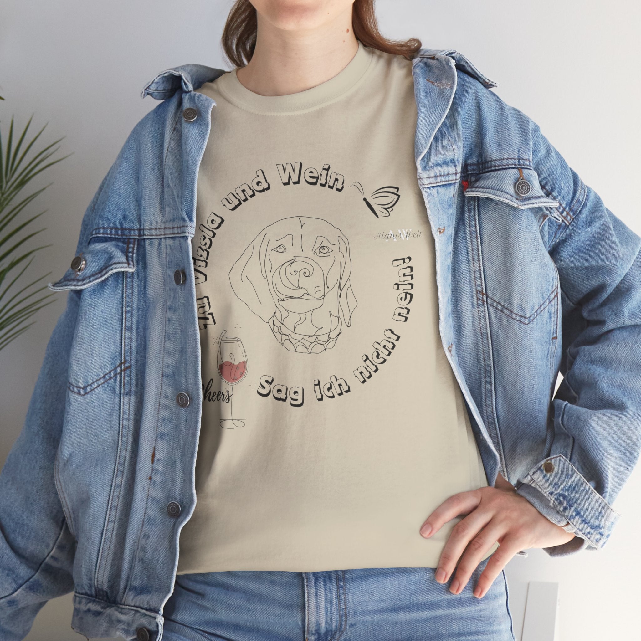 Zu Vizsla und Wein Version2 / Unisex Shirt