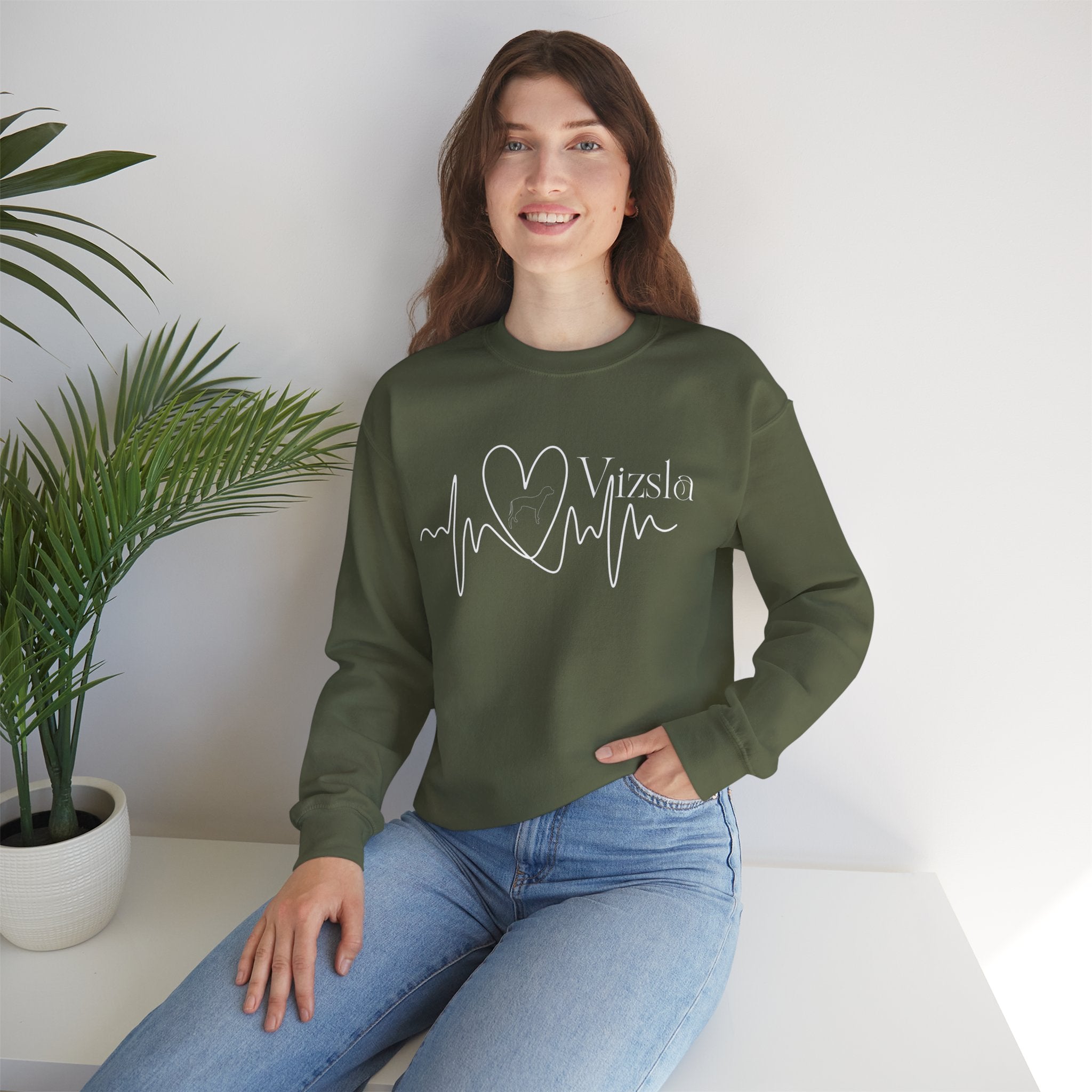 Vizsla Herzschlag Sweatshirt