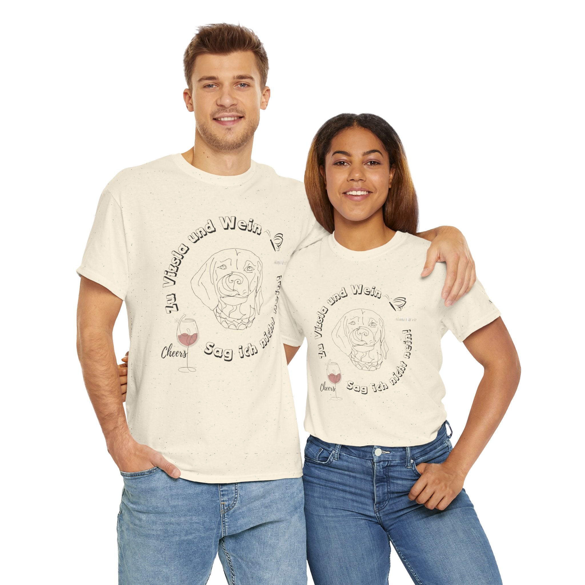 Zu Vizsla und Wein Version2 / Unisex Shirt