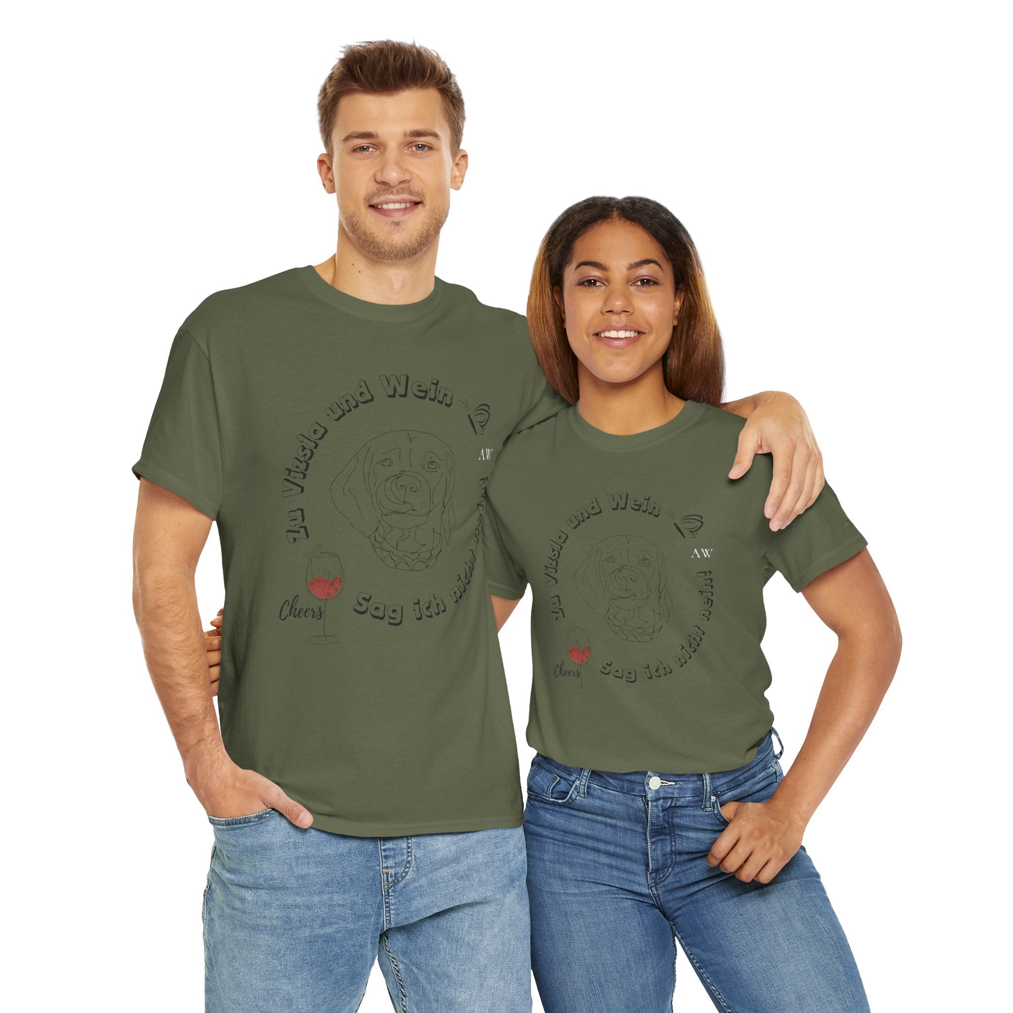 Zu Vizsla und Wein Version2 / Unisex Shirt