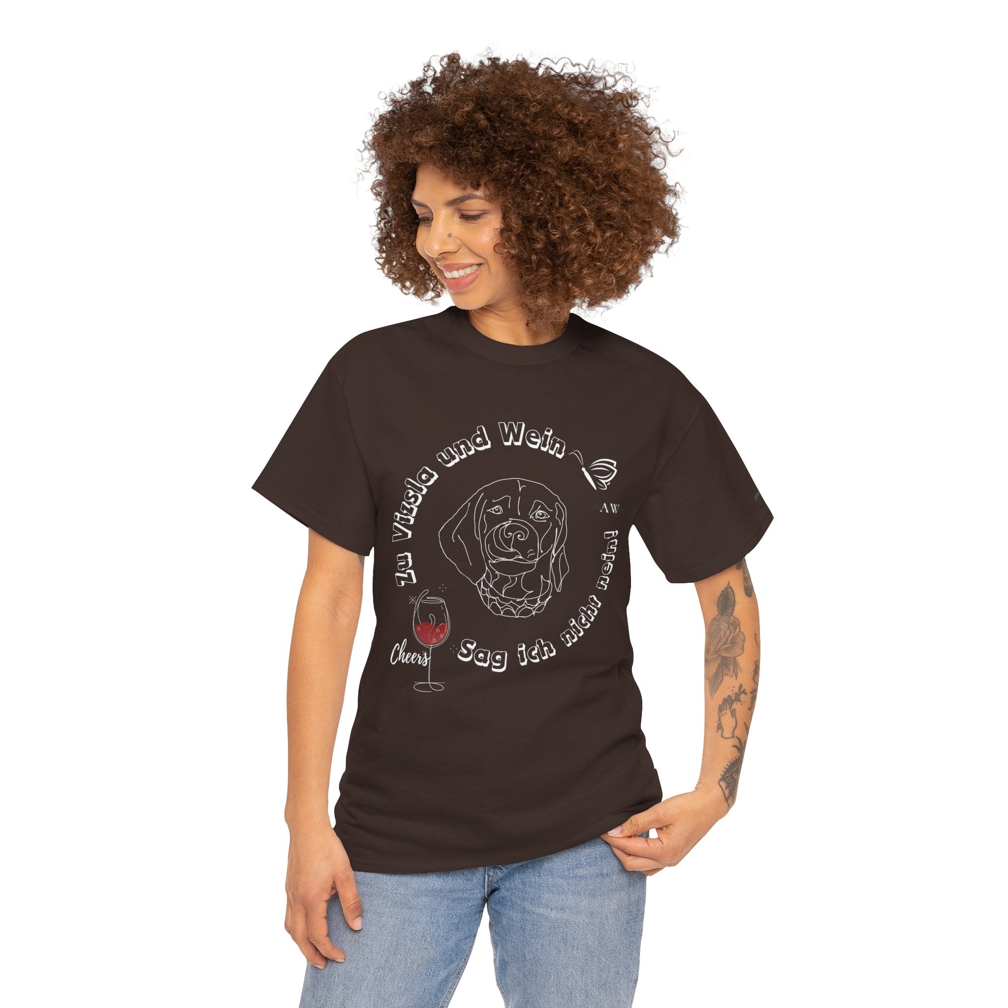 Zu Vizsla und Wein – UNISEX - T-Shirt