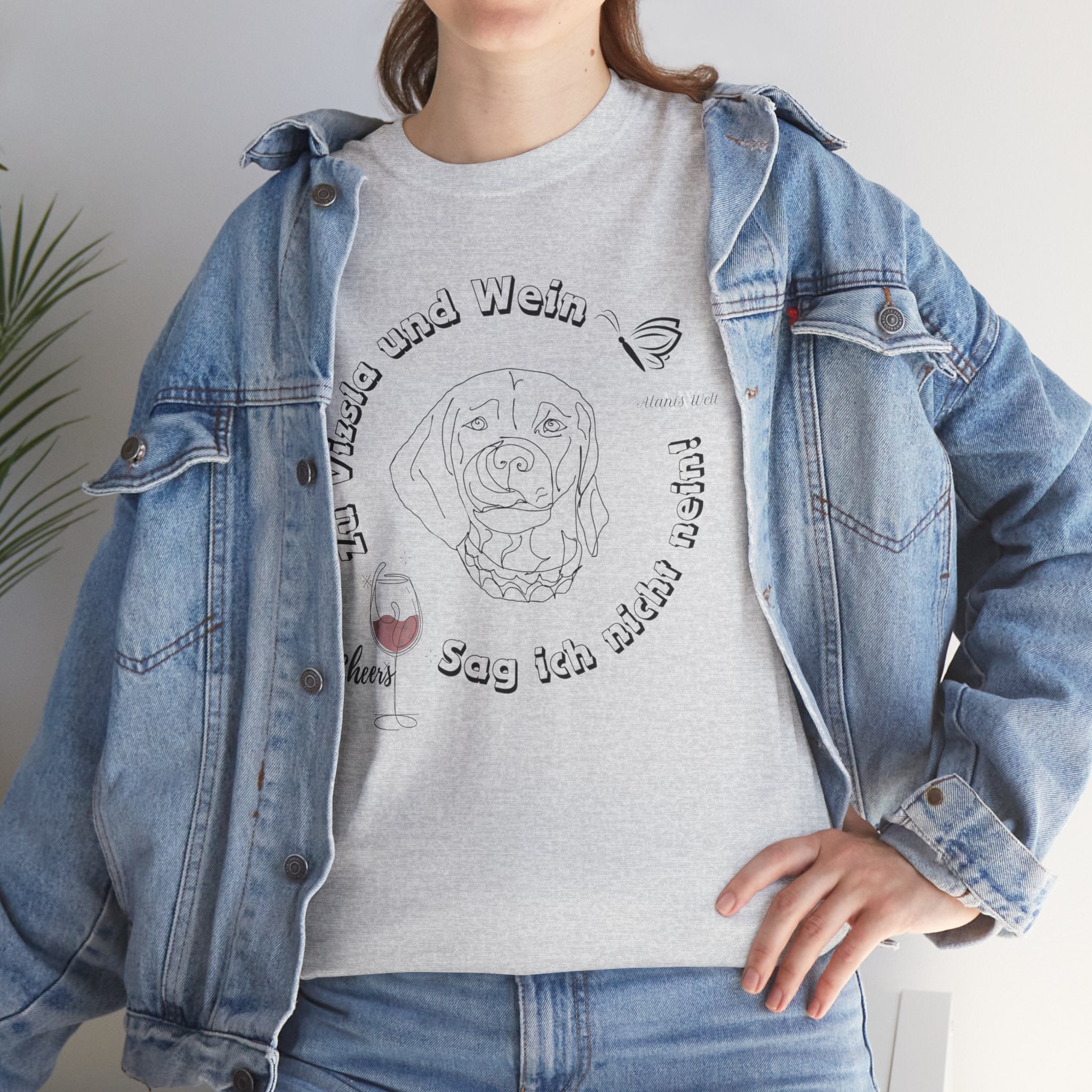 Zu Vizsla und Wein Version2 / Unisex Shirt