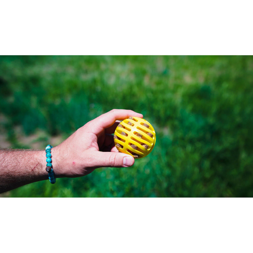 HUNTER Ball Launcher mit Gummiball – Aktiv & robust (Gelb/Orange)-1