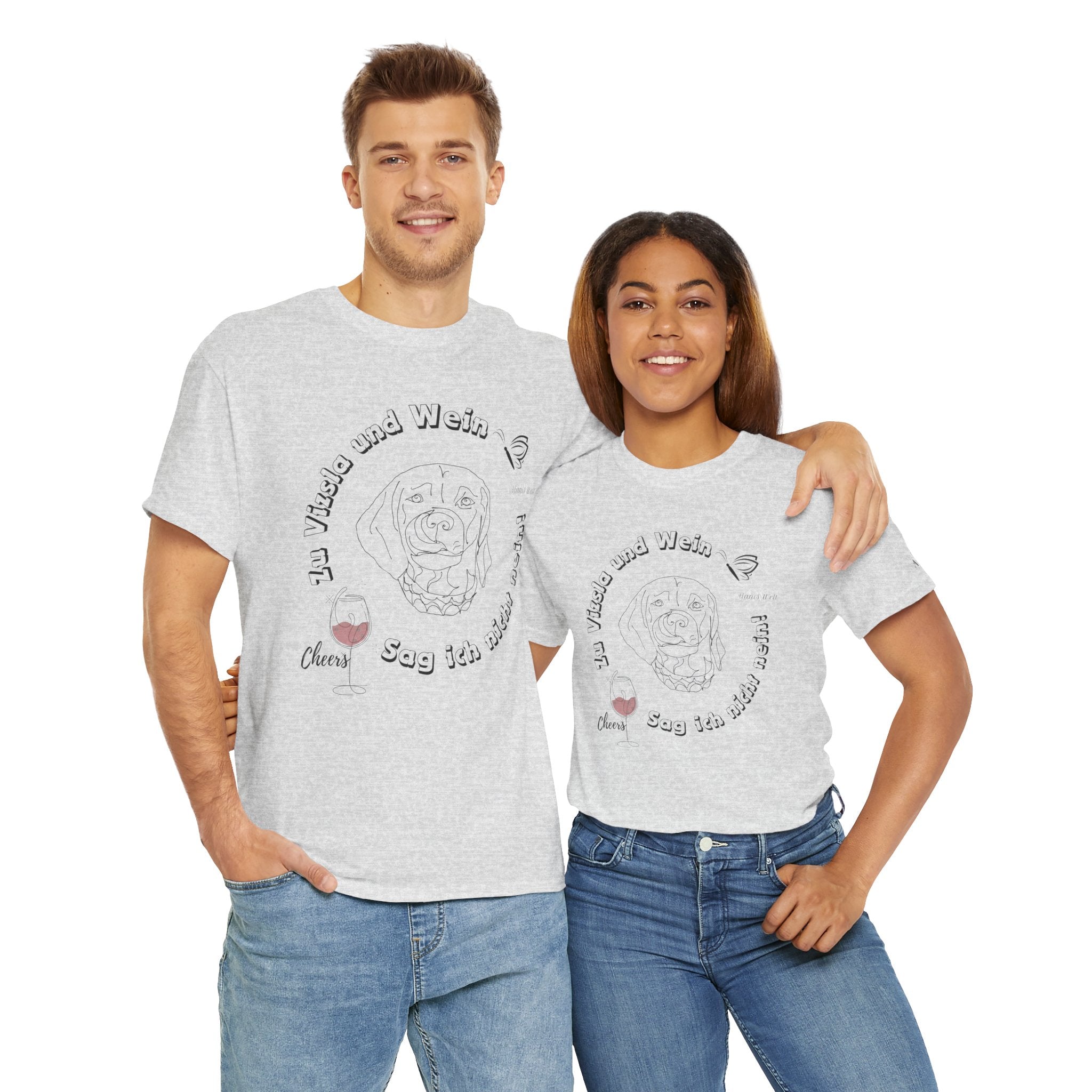Zu Vizsla und Wein Version2 / Unisex Shirt