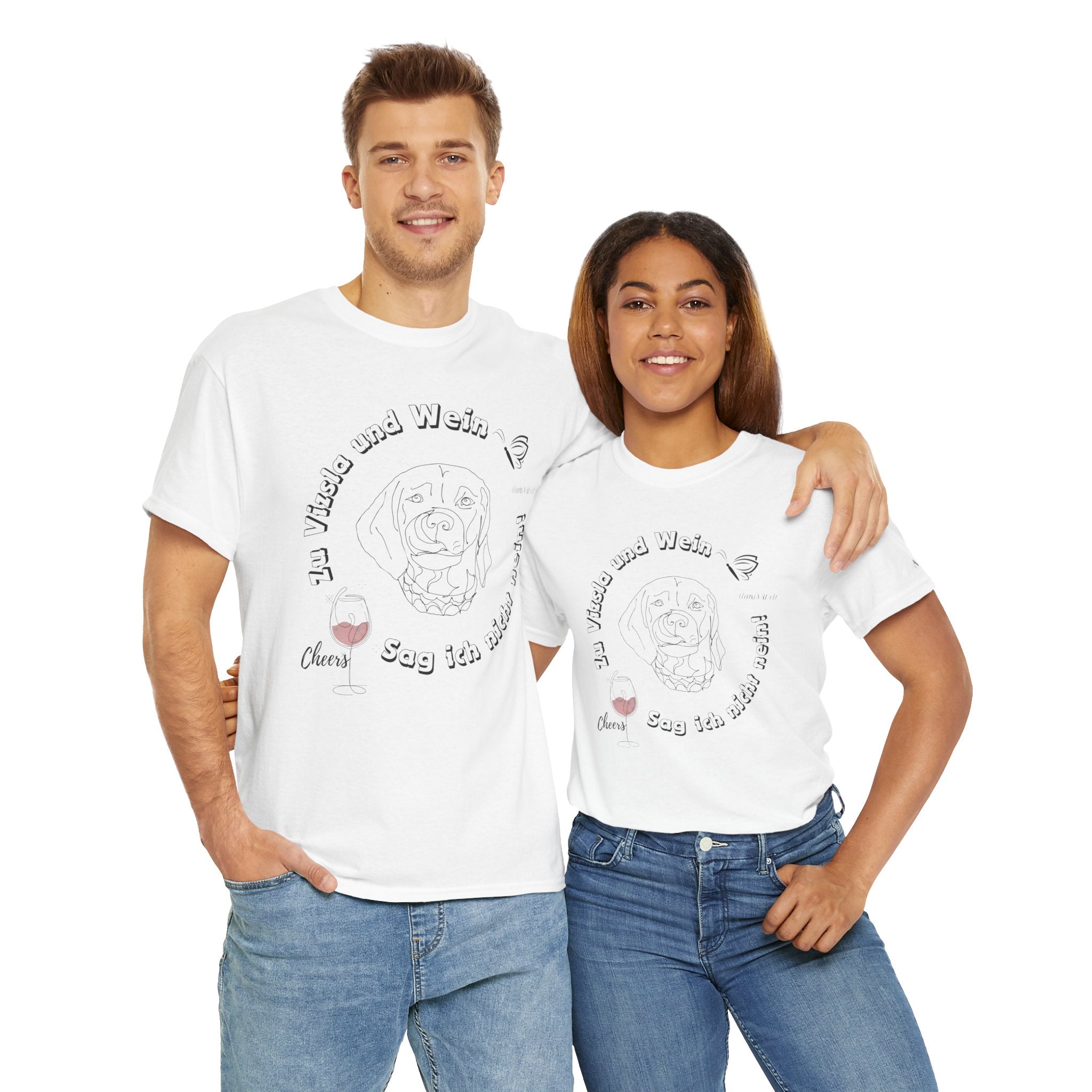 Zu Vizsla und Wein Version2 / Unisex Shirt