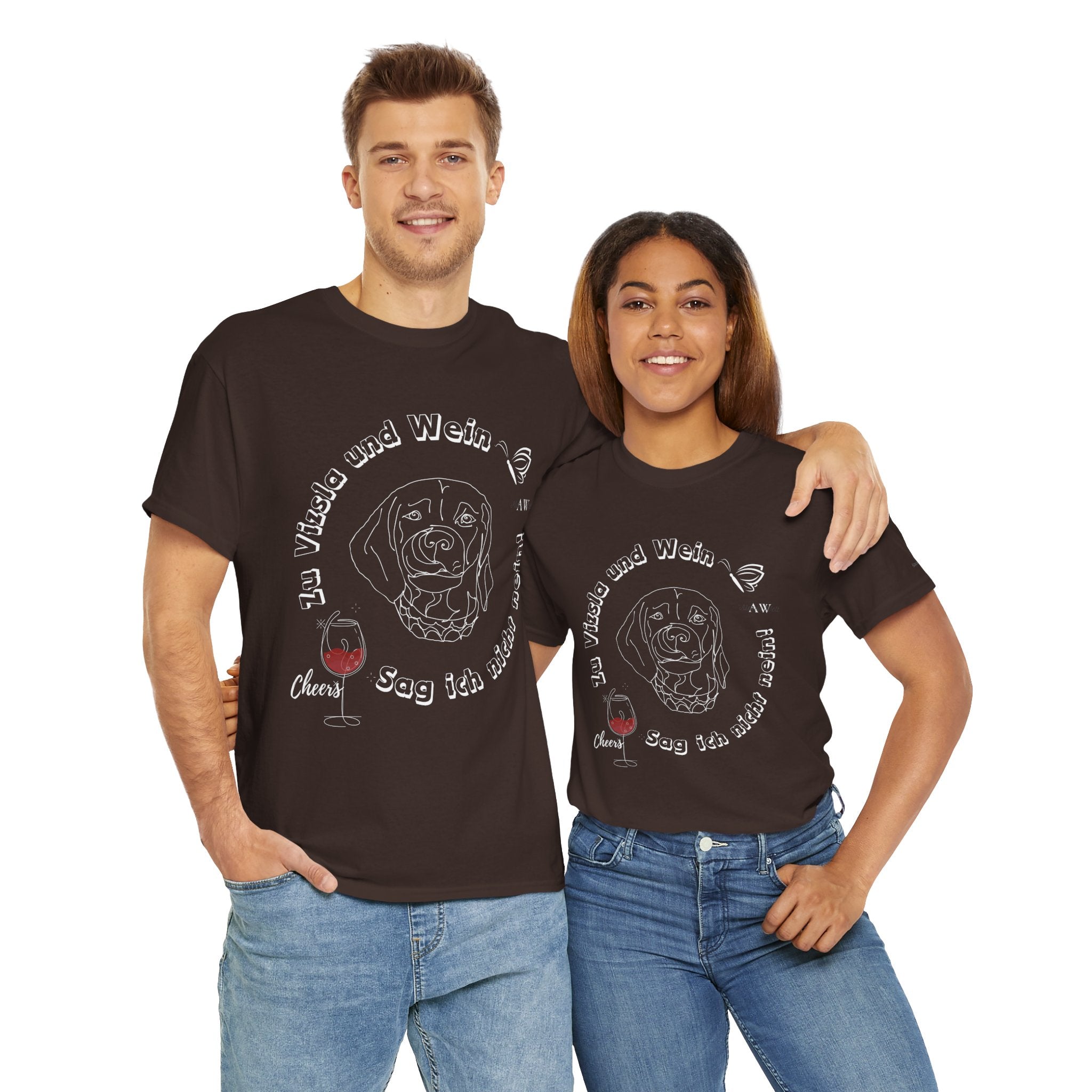 Zu Vizsla und Wein – UNISEX - T-Shirt
