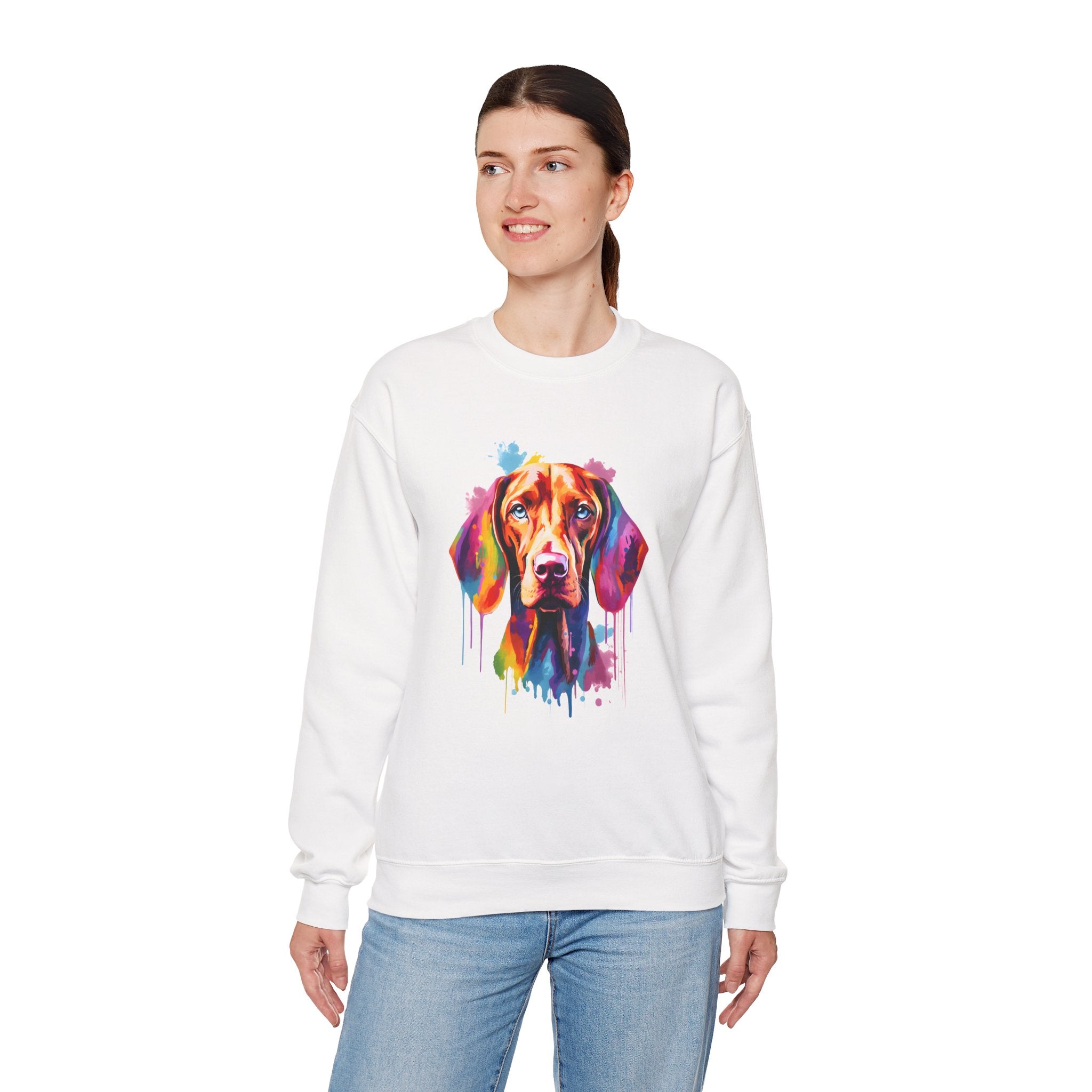 Colorful Vizsla Sweatshirt